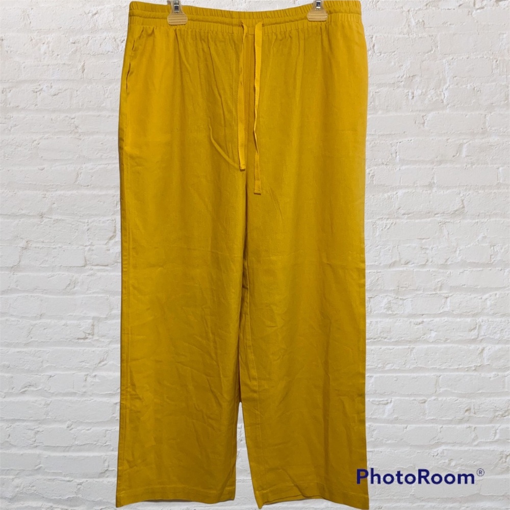 TOXiK3 mustard/lemon ladies pull on pants size XL